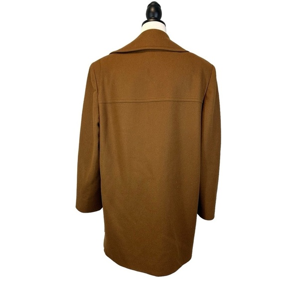 Pendleton Camel Brown Wool Trench Coat Short Length Size M NO TAG Coats32 - Picture 5 of 14